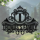 Custom Family Name monogram , Custom Garden Sign, Personalized Metal Sign, Wall Decor, Custom Metal Sign, Housewarming
