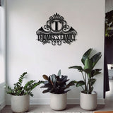 Custom Family Name monogram , Custom Garden Sign, Personalized Metal Sign, Wall Decor, Custom Metal Sign, Housewarming
