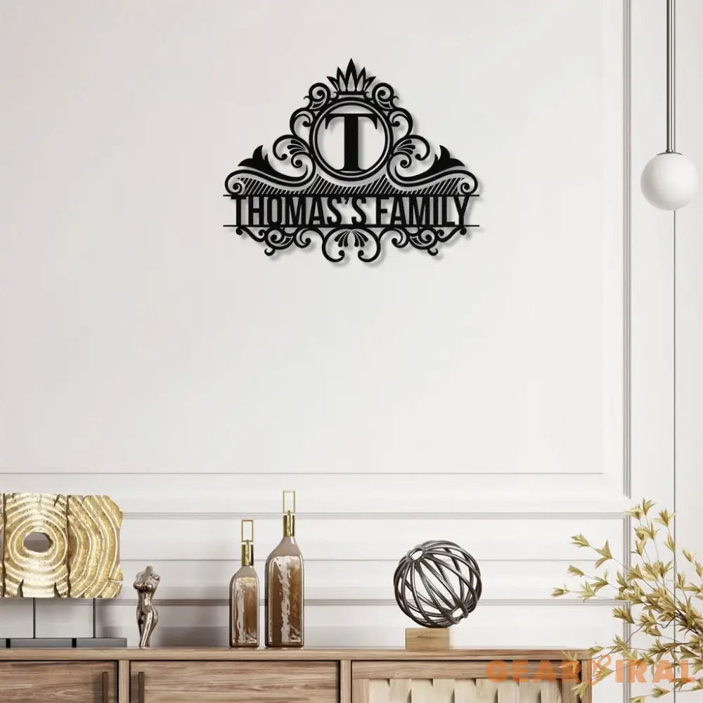Custom Family Name monogram Custom Garden Sign Personalized Metal Sign Wall Decor Custom Metal Sign Housewarming