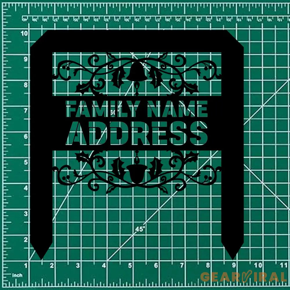 Custom Family Name Pumpkin Garden Metal Stake Personalized Family Name Yard Sign Outdoor Door Garden Decor Garden Art