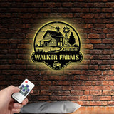 Custom Farmhouse Metal Sign Personalized Farm Metal Sign Animal Farm Sign Ranch Sign Barn Sign Farm Gate Sign Farm Name