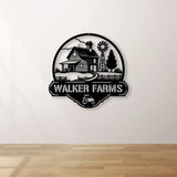 Custom Farmhouse Metal Sign Personalized Farm Metal Sign Animal Farm Sign Ranch Sign Barn Sign Farm Gate Sign Farm Name