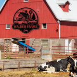 Custom Farmhouse Metal Sign Personalized Farm Metal Sign Animal Farm Sign Ranch Sign Barn Sign Farm Gate Sign Farm Name
