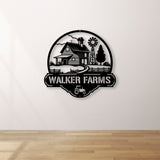 Custom Farmhouse Metal Sign, Personalized Farm Metal Sign, Animal Farm Sign, Ranch Sign, Barn Sign, Farm Gate Sign, Farm Name Sign