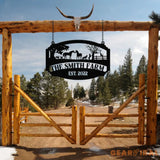 Custom Farmhouse Sign,Metal Farm Sign,Custom Metal Farm Name Sign,Metal Barn Sign,Ranch Metal Sign,Farmer