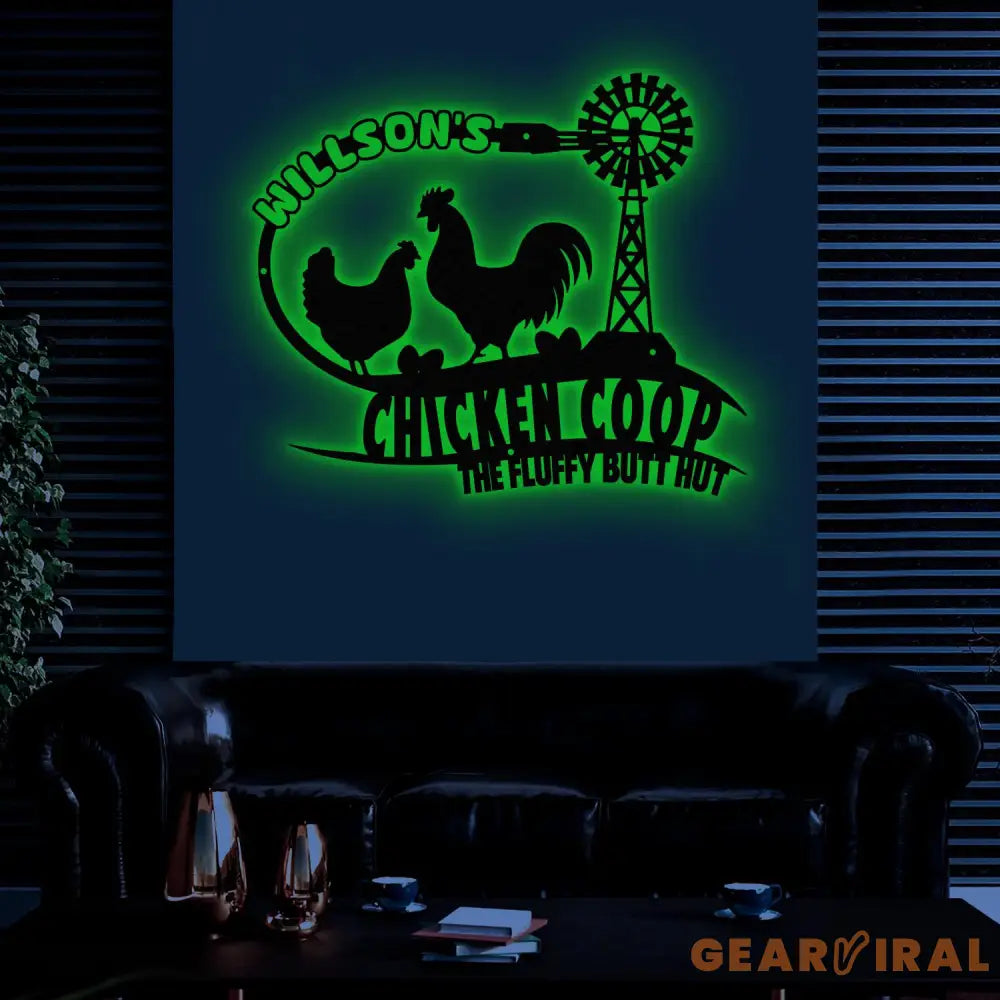 Custom Fluffy Butt Hut Metal Signs Chicken Coop Sign Personalized Chicken Farm Sign Farm Coop Sign Family Name Chicken