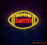 Custom Football Neon Sign Football Neon Nursery Name Sign Football Wall Art Football Wall Decor Sport Neon Light