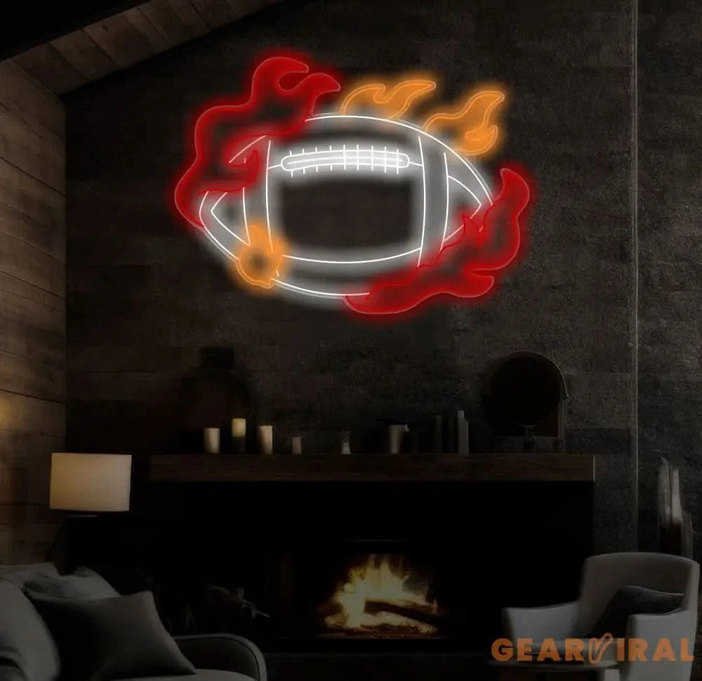 Custom Football Neon Sign Football Neon Nursery Name Sign Football Wall Art Football Wall Decor Sport Neon Light