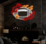 Custom Football Neon Sign Football Neon Nursery Name Sign Football Wall Art Football Wall Decor Sport Neon Light