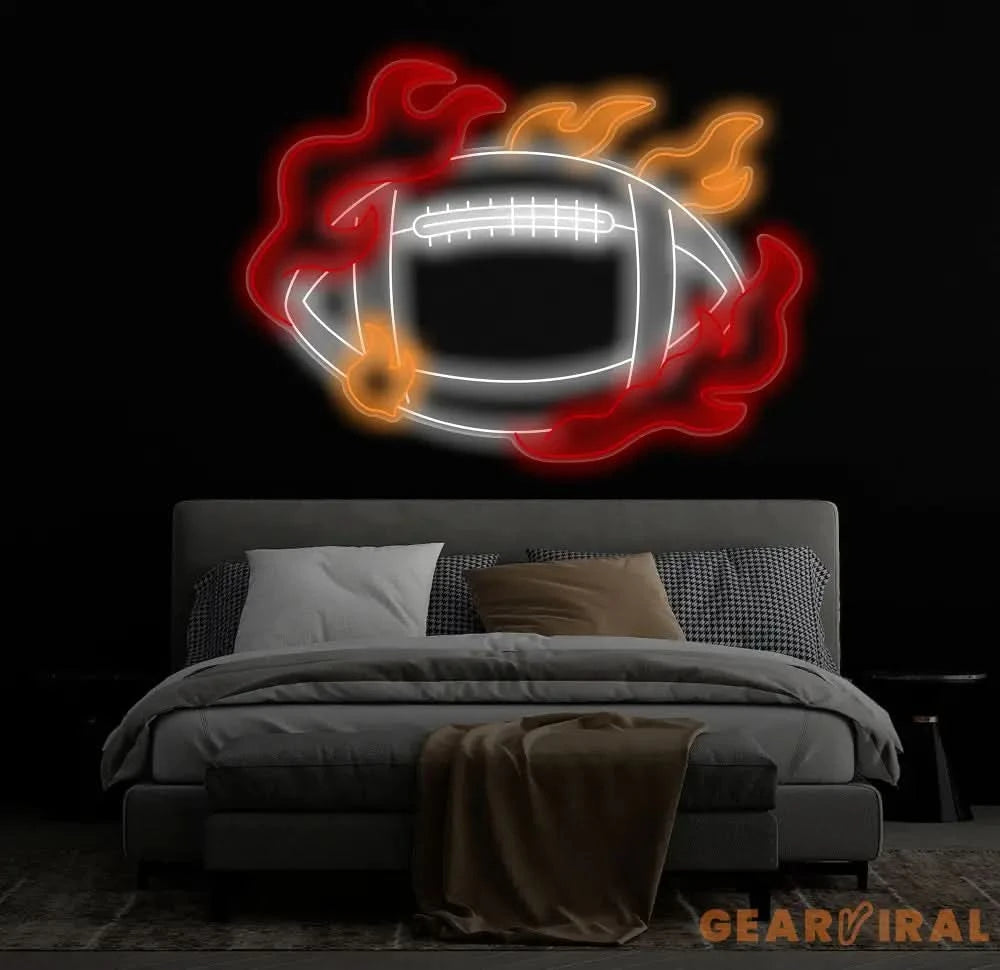 Custom Football Neon Sign Football Neon Nursery Name Sign Football Wall Art Football Wall Decor Sport Neon Light