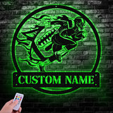 Custom Football Player Led Light Wall Art, Football Player Name Sign, Football Coach Gift, Boys Room Decor, Sport Room Wall Hanging