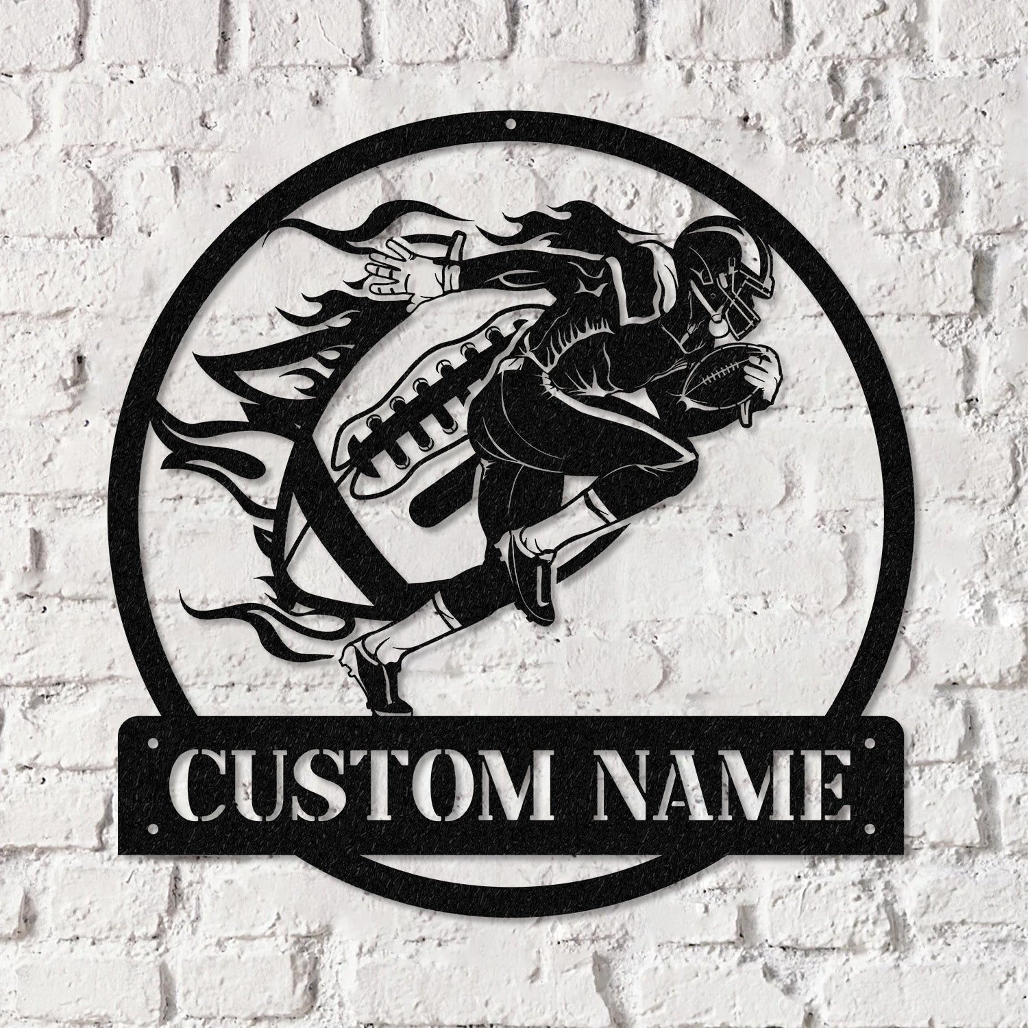 Custom Football Player Led Light Wall Art, Football Player Name Sign, Football Coach Gift, Boys Room Decor, Sport Room Wall Hanging