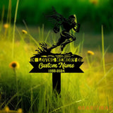 Custom Football Player Memorial Plaque Stake Personalized Football Metal Cross Sign Sympathy Gift Outdoor Grave Marker