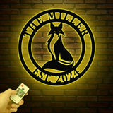 Custom Fox Metal Sign Personalized Fox Name Wall Art Fox Cabin Den Decor Farm Ranch Barn Sign Fox Wall Decor Wildlife