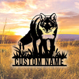Custom Fox Metal Wall Art LED Light Personalized Fox Lover Name Sign Home Decor Kid Nursery Decor Wild Animal Housewarming Birthday Gift | GearViral