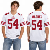 Custom Fred Warner San Francisco 49ers Fan Inspired Player Game Jersey - Scarlet