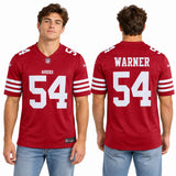 Custom Fred Warner San Francisco 49ers Fan Inspired Premium F.U.S.E. Premium Limited Jersey - Scarlet