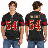 Custom Fred Warner San Francisco 49ers Fan Inspired Rivalries Collection Stitched Premium Limited Jersey - Black