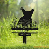 Custom French Bulldog Memorial Stake - Pet Loss Gift - Sympathy Sign - Remembrance Stake | GearViral