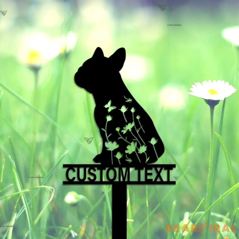 Custom French Bulldog Memorial Stake Sign - Pet Loss Gift - Sympathy Sign - Remembrance Stake | GearViral
