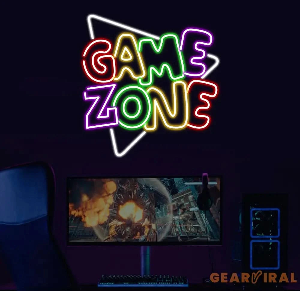 Custom Game Room Neon Sign Game Zone Room Beer Bar Man Cave Bedroom Home Art Gaming Neon Light Gamer Room Art