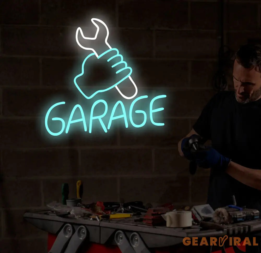 Custom Garage Neon Sign Custom Garage Led Light Handmade Man Cave Decor Gifts For Him Garage Wall Art Car Shop Decor
