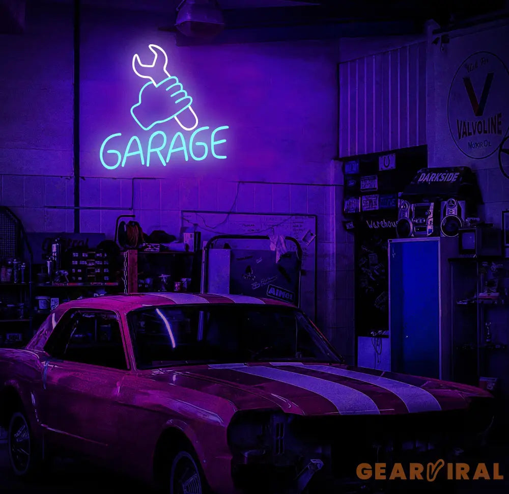 Custom Garage Neon Sign Custom Garage Led Light Handmade Man Cave Decor Gifts For Him Garage Wall Art Car Shop Decor