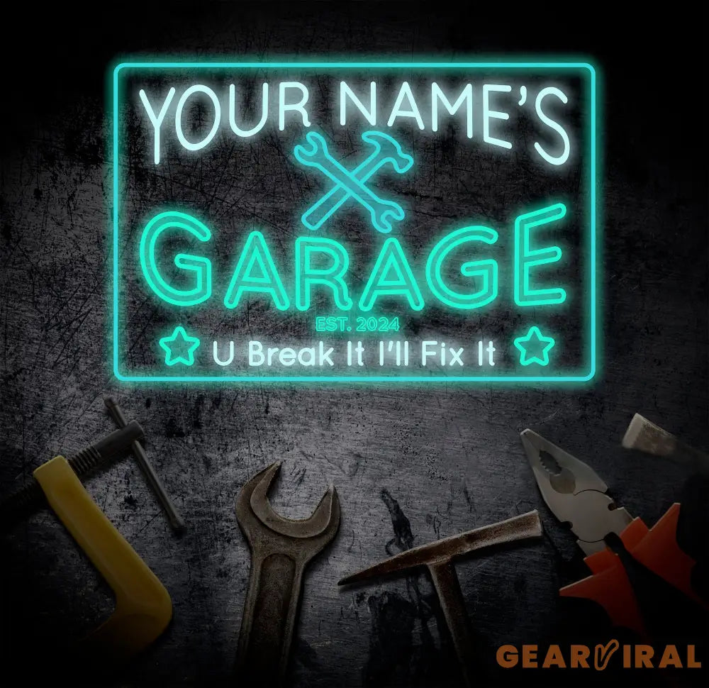 Custom Garage Sign Personalized Neon Sign Garage LED Sign Garage Sign Papa Workshop Sign Gift For Husband Business Sign
