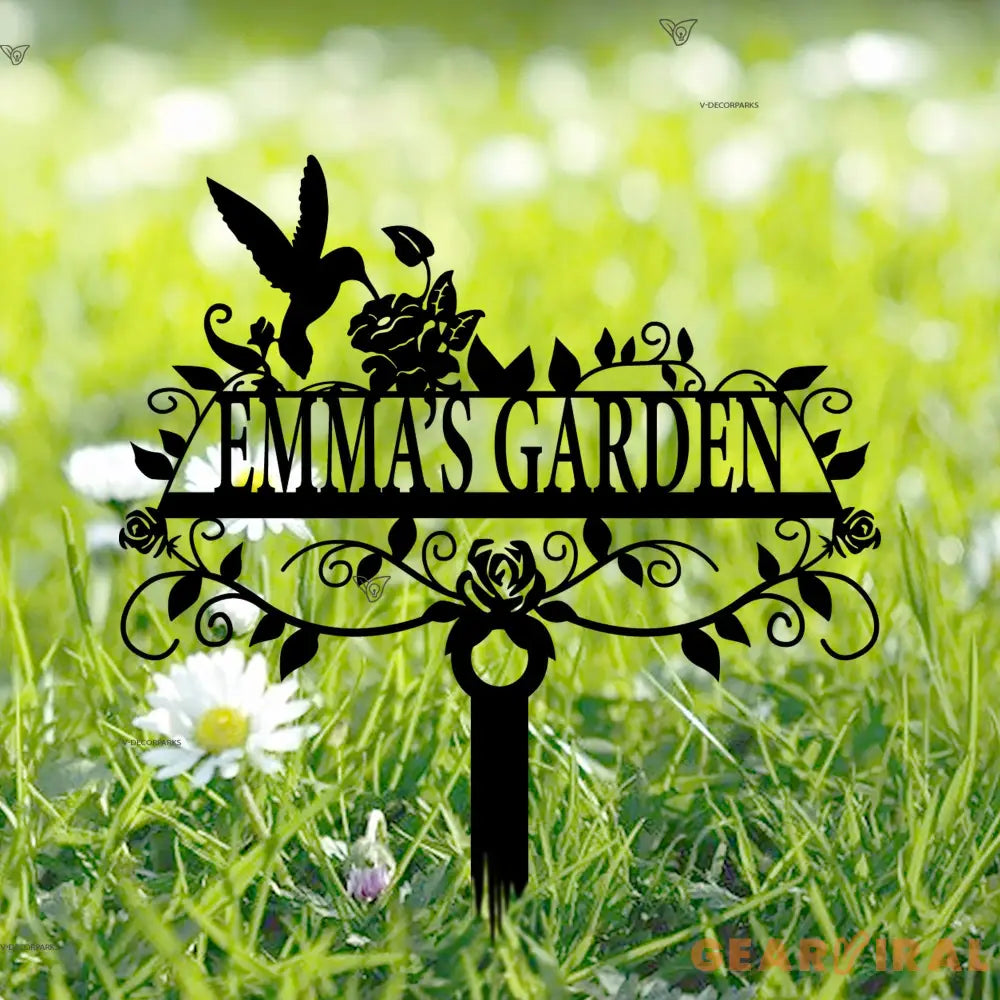 Custom Garden Sign With Stake - Personalized Garden Name Sign - Garden Stake Sign - Garden Wall Art | GearViral