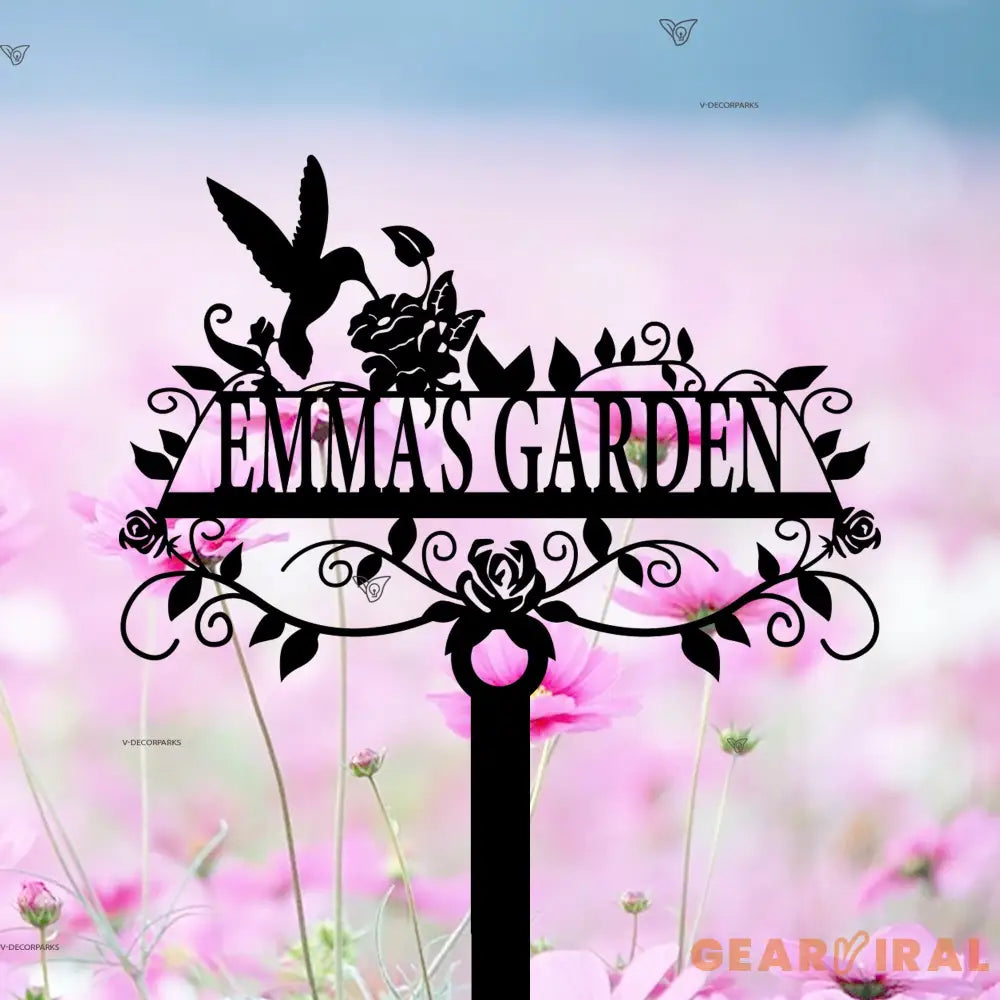 Custom Garden Sign With Stake - Personalized Garden Name Sign - Garden Stake Sign - Garden Wall Art | GearViral