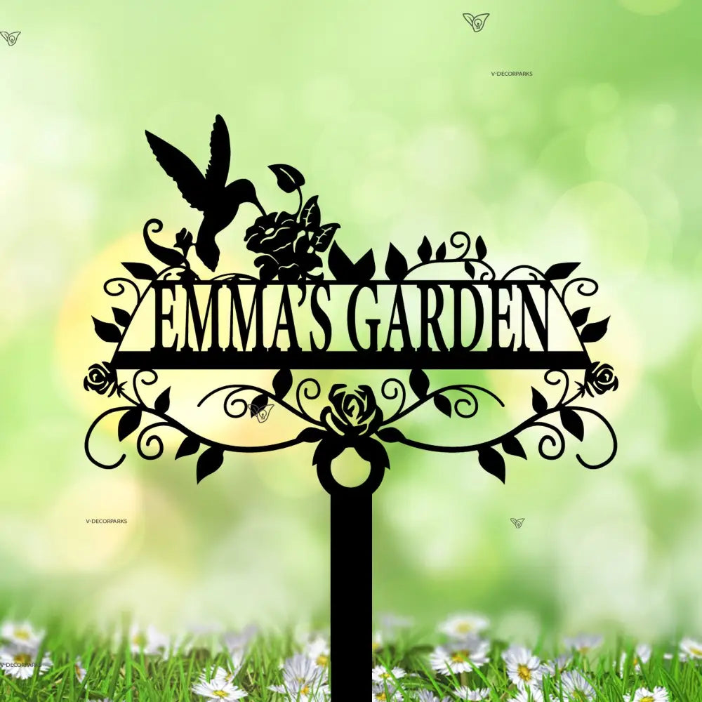 Custom Garden Sign With Stake - Personalized Garden Name Sign - Garden Stake Sign - Garden Wall Art | GearViral