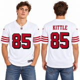 Custom George Kittle San Francisco 49ers Fan Inspired Alternate Premium F.U.S.E. Stitched Premium Limited Jersey - White