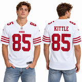 Custom George Kittle San Francisco 49ers Fan Inspired Player Game Jersey - White