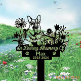 Custom German Shepherd Dog Memorial Stake - Metal Stake - German Shepherd Sign - Dog Flower | GearViral