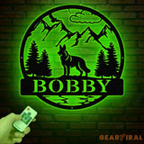 Custom German Shepherd Metal Sign Dog Name Sign German Shepherd Wall Decor Dog Lovers Wall Art Pet Lover Gift Dog Mom