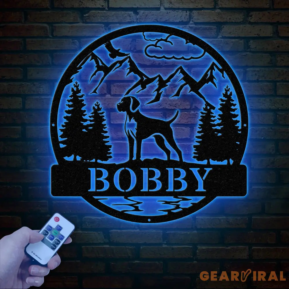 Custom German Shorthair Pointer Metal Sign Dog Name Sign German Shorthair Pointer Wall Decor Dog Lovers Wall Art Dog