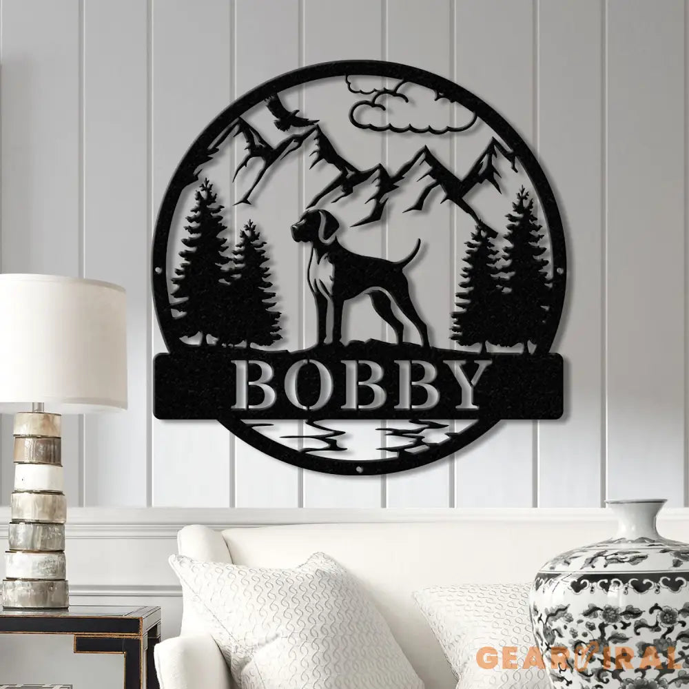 Custom German Shorthair Pointer Metal Sign Dog Name Sign German Shorthair Pointer Wall Decor Dog Lovers Wall Art Dog