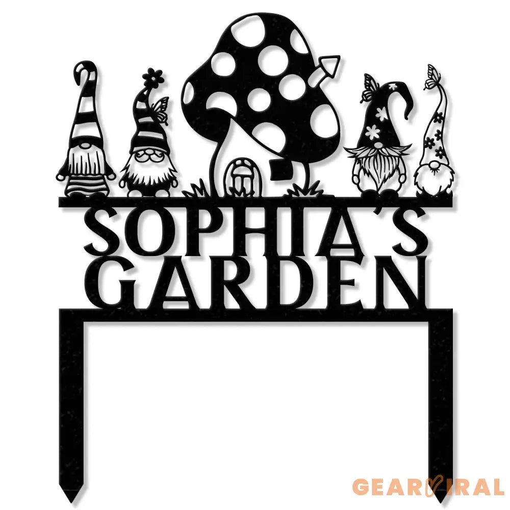 Custom Gnome Yard Sign Metal Gnome Garden Sign With Stake Custom Garden Sign,Gnome Metal Art,Outdoor Lawn Decor Gnome