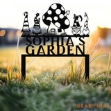 Custom Gnome Yard Sign Metal Gnome Garden Sign With Stake Custom Garden Sign,Gnome Metal Art,Outdoor Lawn Decor Gnome