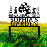 Custom Gnome Yard Sign Metal Gnome Garden Sign With Stake Custom Garden Sign,Gnome Metal Art,Outdoor Lawn Decor Gnome