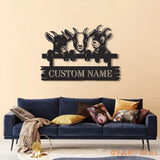 Custom Goat Metal Wall Sign – Personalized Farm Name Wall Art – Goat Farmhouse Decor & Gifts for Goat Lovers Family