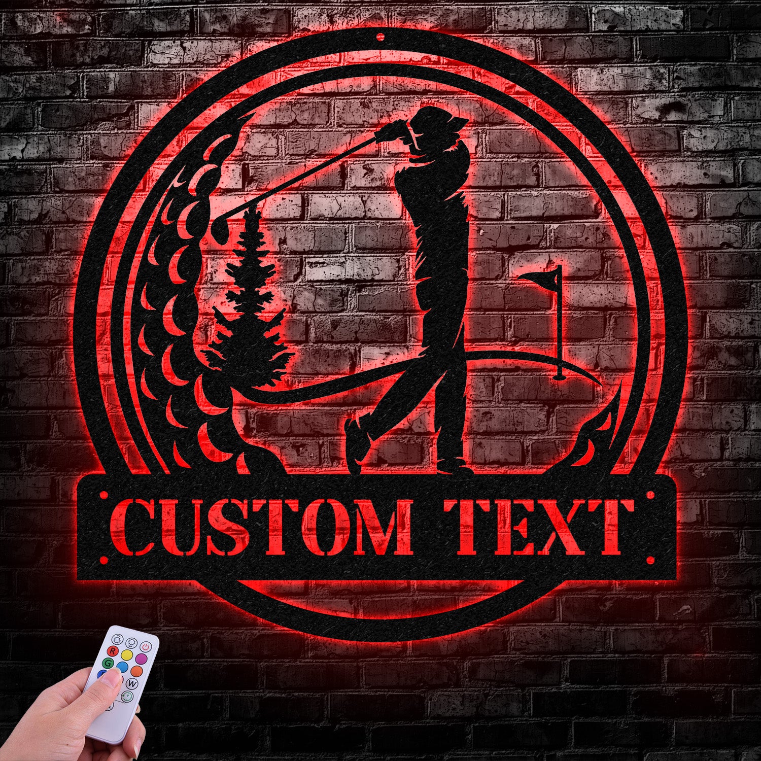 Custom Golf Metal Sign Led Light, Golf Gifts for Men Father's Day Gift, Golfer Name Sign, Gifts for Golfer