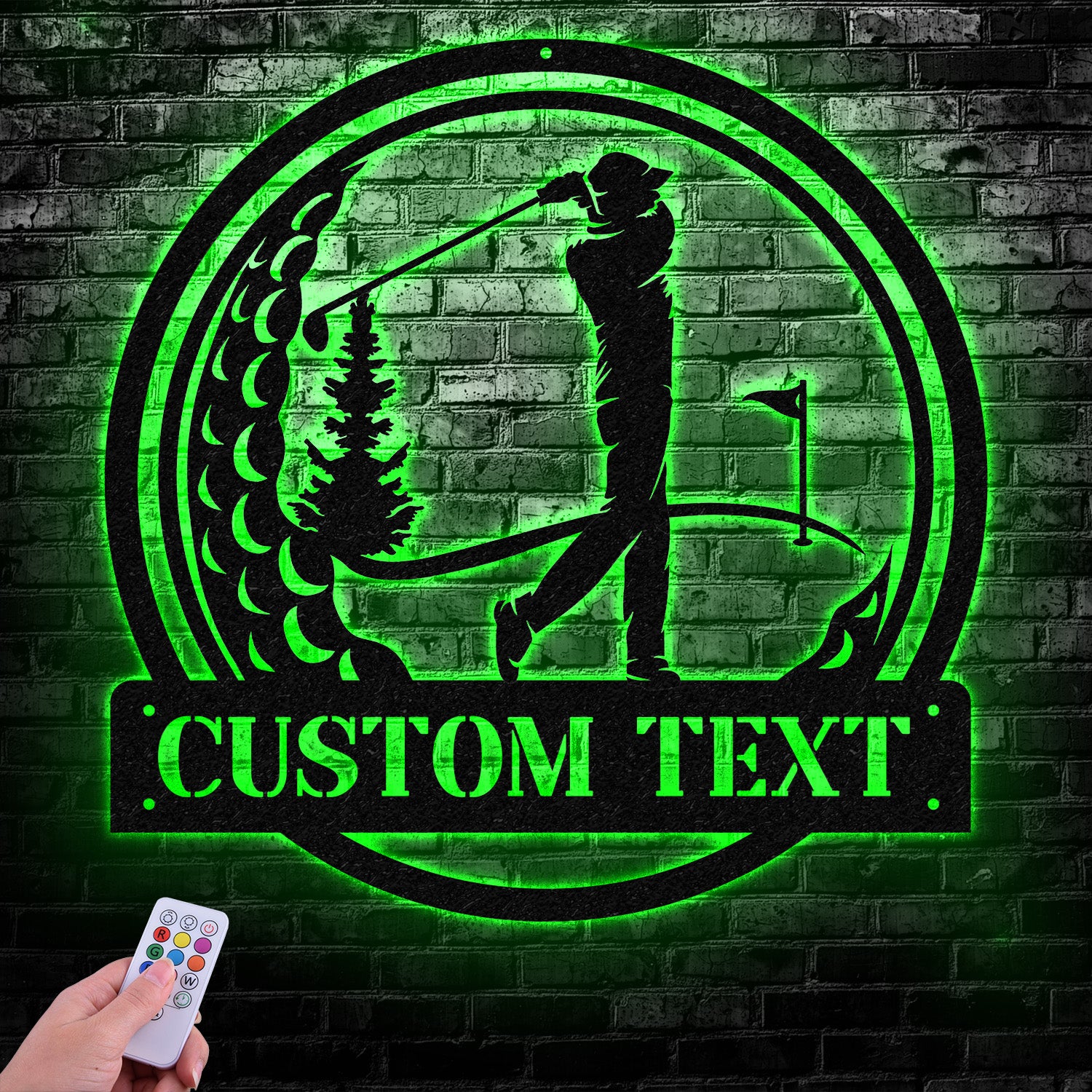 Custom Golf Metal Sign Led Light, Golf Gifts for Men Father's Day Gift, Golfer Name Sign, Gifts for Golfer