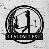 Custom Golf Metal Sign Led Light, Golf Gifts for Men Father's Day Gift, Golfer Name Sign, Gifts for Golfer