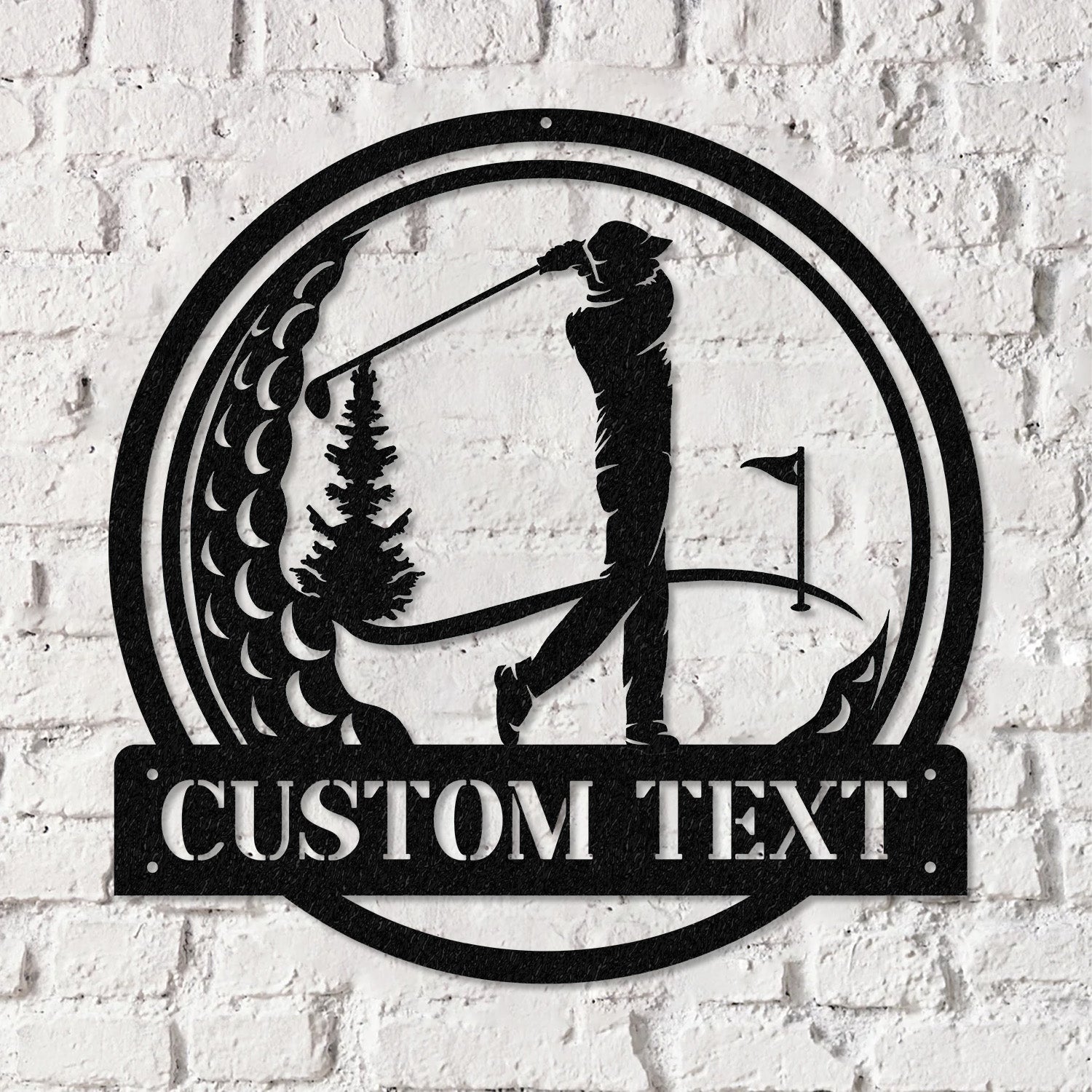 Custom Golf Metal Sign Led Light, Golf Gifts for Men Father's Day Gift, Golfer Name Sign, Gifts for Golfer