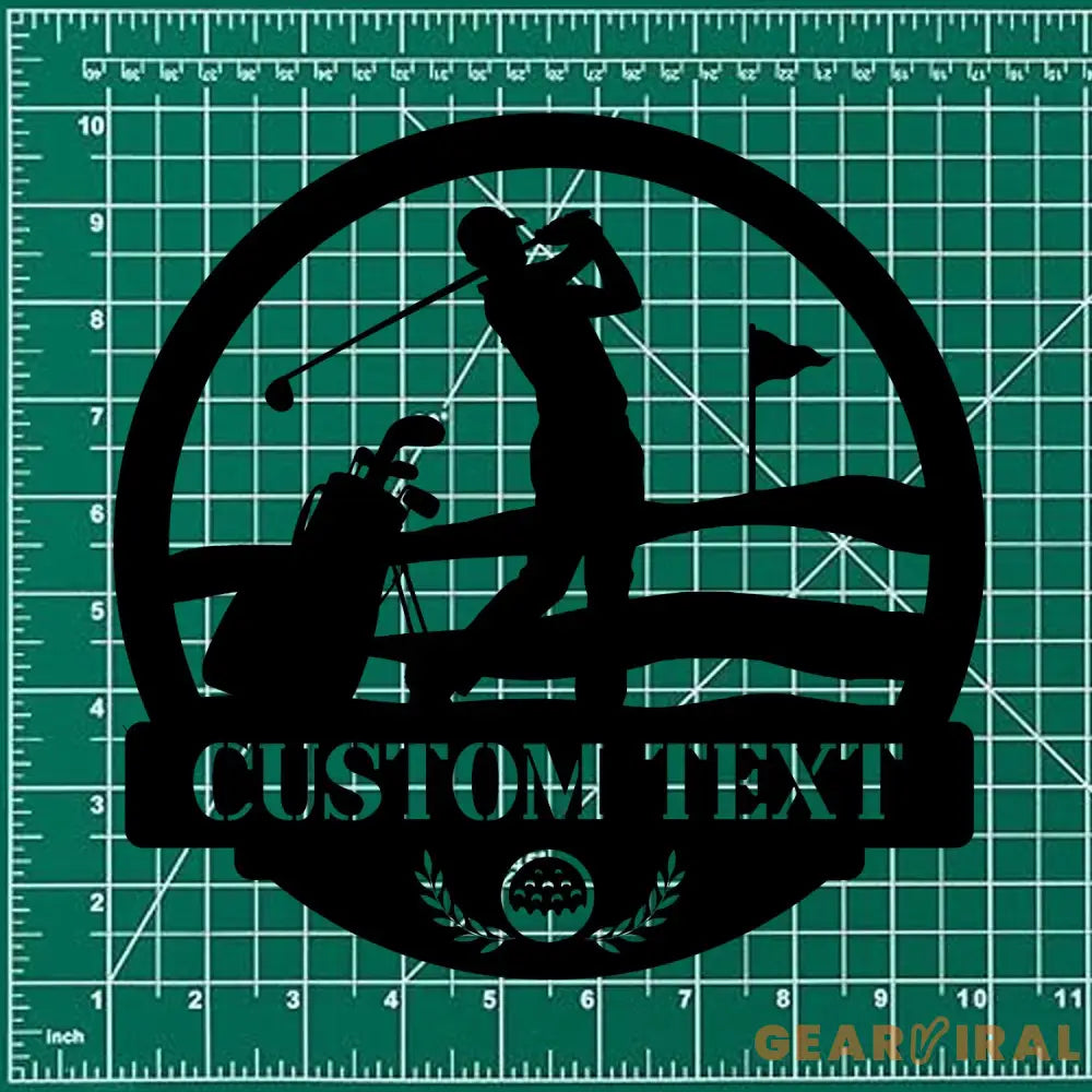 Custom Golf Metal Sign with LED Lights Personalized Family Name Metal Sign Family Wall Decor Personalized Wall Art