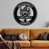 Custom Grandma’s GardenGnome Yard Sign Metal Gnome Garden Sign Custom Garden Sign Gnome Metal Art Outdoor Lawn Decor