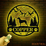 Custom Great Dane Metal Sign Dog Name Sign Great Dane Wall Decor Dog Lovers Wall Art Pet Lover Gift Dog Mom Gifts Pet