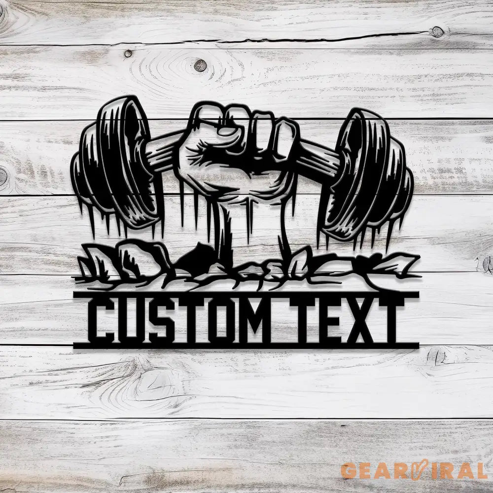 Custom Gym Metal Sign with Led Light Personalized Home Gym Sign Cross Fit Sign Fitness Club Sign Gymer Gifts Gift for