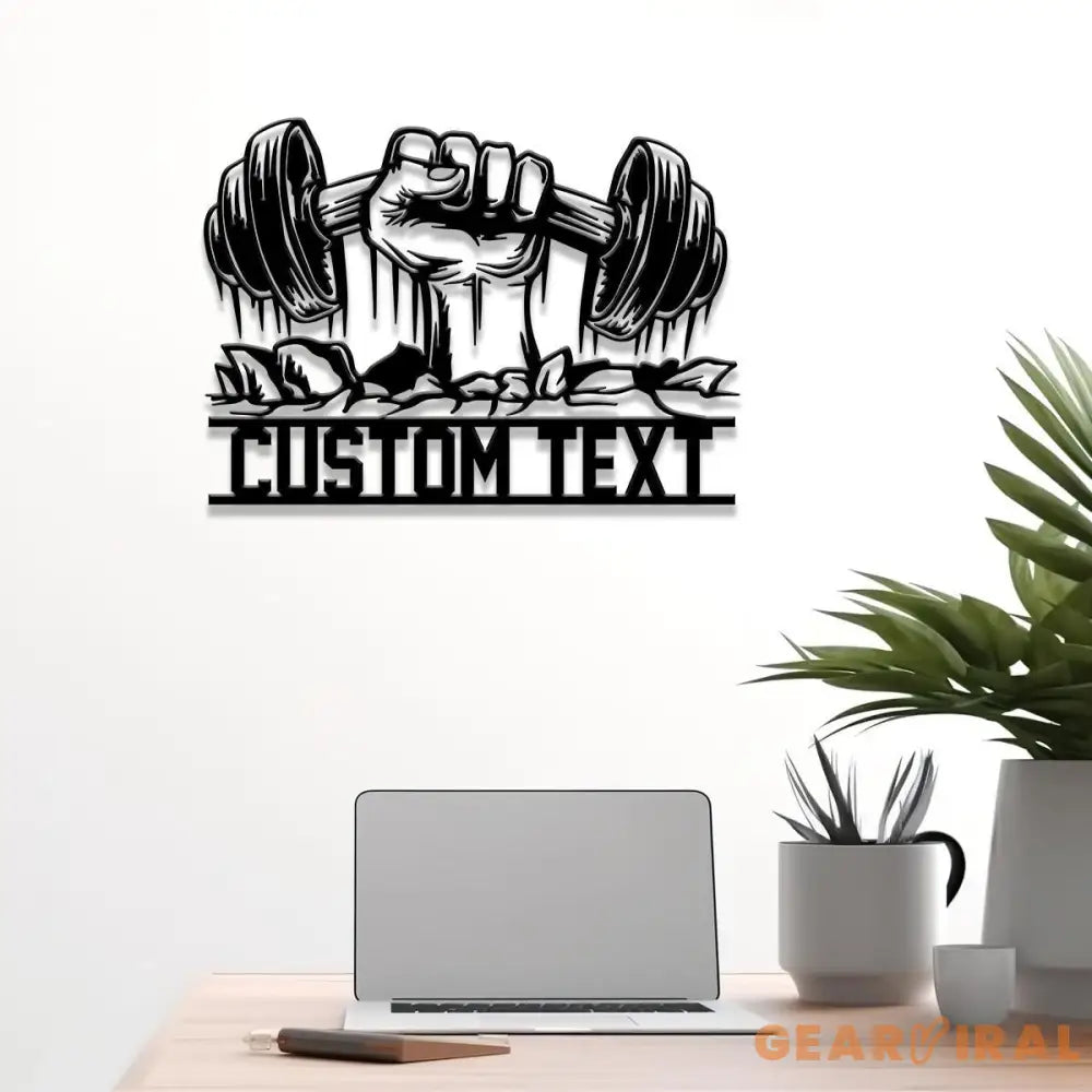 Custom Gym Metal Sign with Led Light Personalized Home Gym Sign Cross Fit Sign Fitness Club Sign Gymer Gifts Gift for